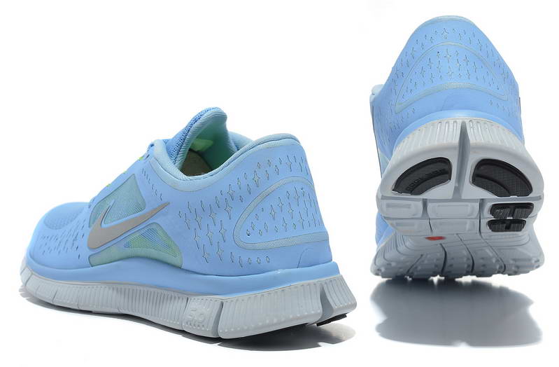 Nike Free run Womens Shoes 5.0  breathable Blue Gray (1)